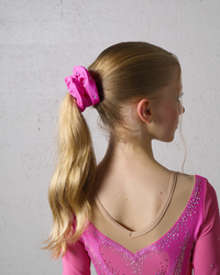 Chouchou Hooje rose en tissu doux pour gymnastique